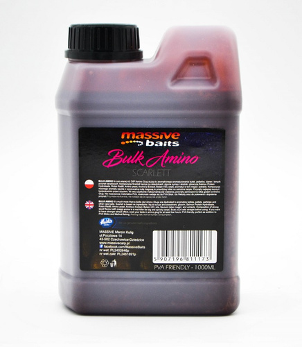 Massive Baits Bulk Amino Scarlett 1000ml