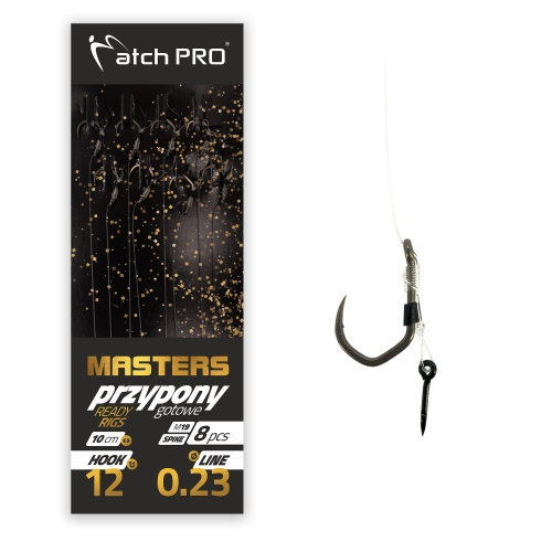 MatchPro Method Feeder Masters Spike M19 Barbed r.10 0.23mm 8szt