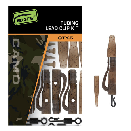 Fox Edges Camo Tubing Leadclip Kit