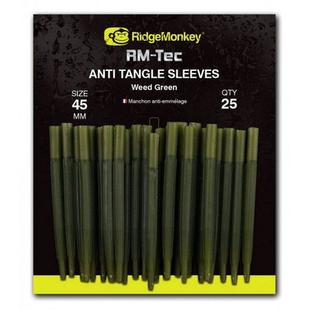 RidgeMonkey Anti Tangle Sleeves 45mm Weed Green