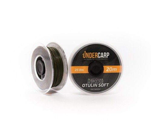 Undercarp Plecionka przyponowa w otulinie SOFT zielona 25 lbs 20m