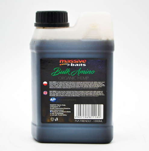 Massive Baits Bulk Amino Organic Hemp 1000ml