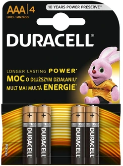 Duracell AAA 4szt.