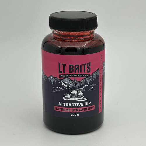 LT Baits Attractive Dip Extreme Strawberry 300gr