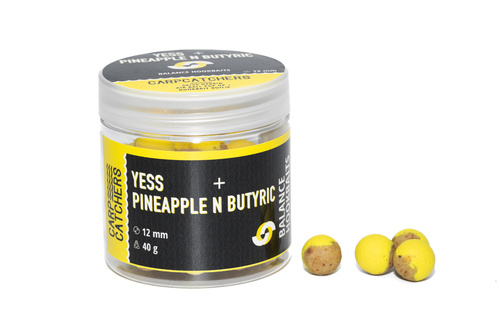Carp Catchers Balanced Hookbaits Yess + Pineapple N Butyric 12mm 40g