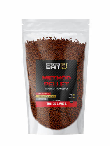 Feeder Baits Method Pellet Truskawka 2mm 800g