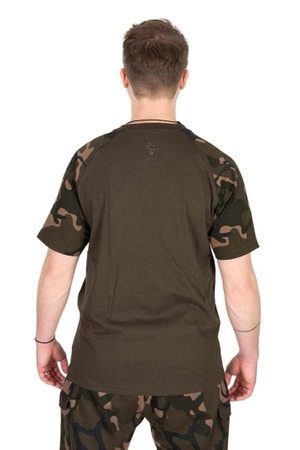 Fox Camo Outline Print T-Shirt Khaki