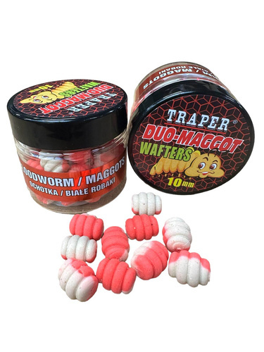 Traper Duo Color Maggot Wafters Ochotka Białe Robaki 10mm