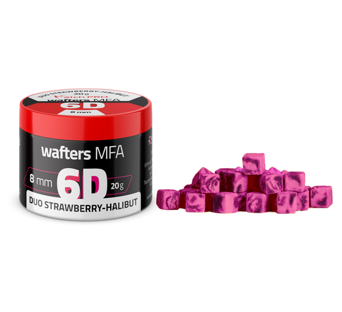 MatchPro 6D MFA Wafters Duo Strawberry Halibut 8x8mm 20g