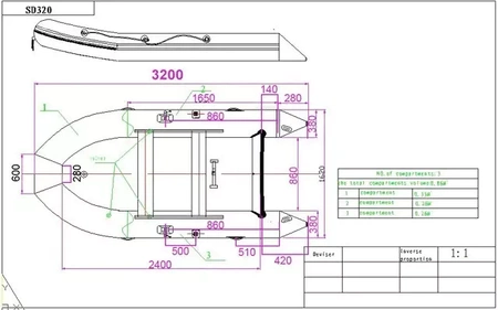 Imperial Baits iBoat 5GEN Superlight Green 320cm