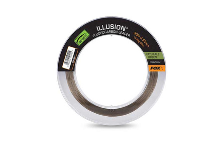 Fox Edges Illusion Fluorocarbon Leader 30lb Naturals Green 50m