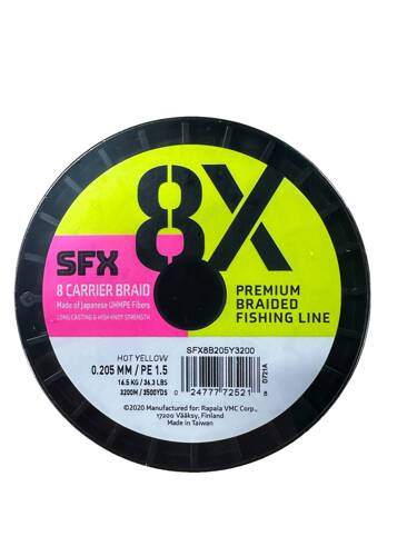 Sufix SFX x8 Hot Yellow 23,5mm 3200m