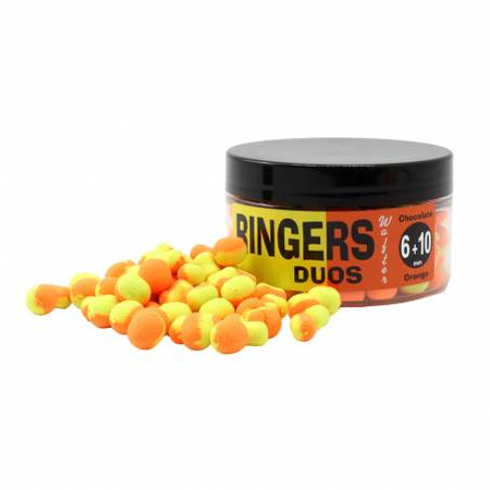 Ringers Duos Wafters Chocolate Orange 6/10 mm Orange Yellow