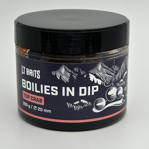 LT Baits Top Crab Boilies in Dip 20mm 300gr