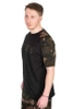 Fox Black Camo Outline Print T-Shirt