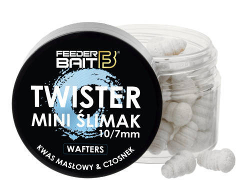 Feeder Bait Twister Mini Ślimak Wafters Kwas Masłowy & Czosnek 10/7mm