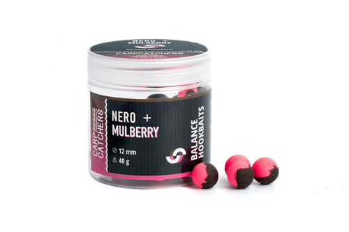 Carp Catchers Balanced Hookbaits  Nero + Mulberry 12mm 40g