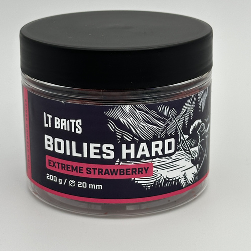 LT Baits Extreme Strawberry Hard Boilies 20mm 200gr
