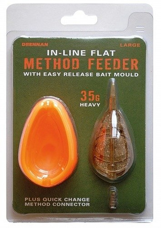 Drennan In-LIne Flat Method Feeder Large 35g Zestaw