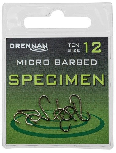 Drennan Specimen Micro Barbed size 10 - Haczyki 10szt.