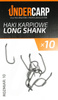 Undercarp Teflonowe haki karpiowe LONG SHANK 10