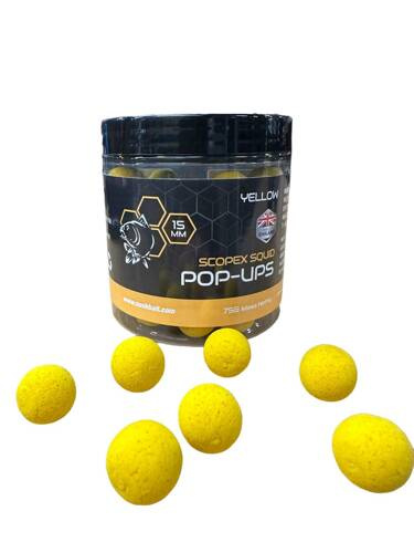 Nash Scopex Squid Yellow Pop Ups 15mm