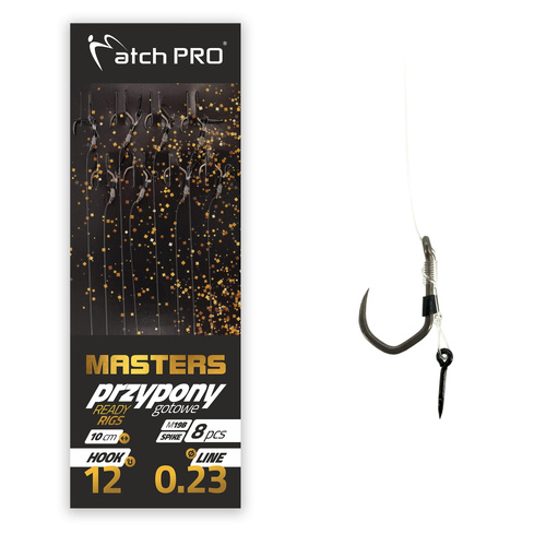 MatchPro Method Feeder Masters Spike M19 Barbless nr 10 0,23mm