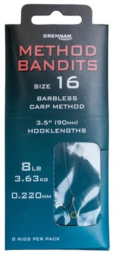 Drennan Carp Method Bandits size 10 / 10lb - Gotowe przypony 8 szt.