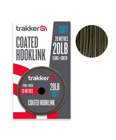 Trakker Soft Coated Hooklink Green 20lb 20m