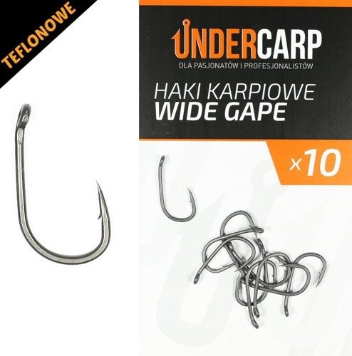 Undercarp Teflonowe haki karpiowe WIDE GAPE 4