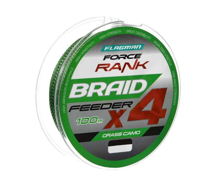 Flagman Force Rank X4 Feeder Braid Grass Camo 100m