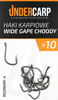 Undercarp Teflonowe haki karpiowe WIDE GAPE CHODDY 4