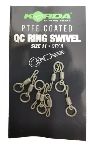 Korda PTFE QC Ring Swivel size 11