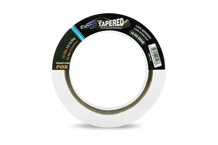 Fox Exocet Tapered Soft Mono Leaders Green 12-30lb 0.33-0.50mm 3x12m