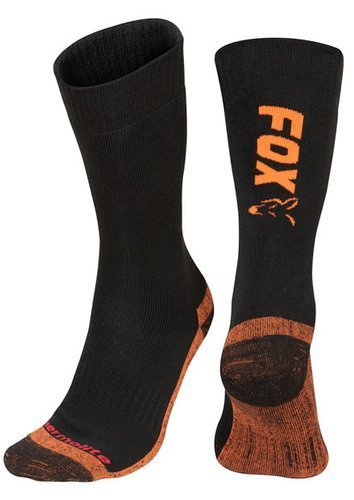 Fox Black Orange Thermal Sock 40-43