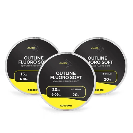 Avid Outline Fluoro Soft 20lb 0.39mm 20m
