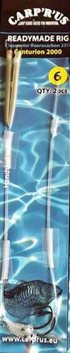 Carp'r us Centurion 2000 size 4 Stifflink + Smooth 25lb Rig 2szt.