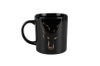 Fox Ceramic Mug Black Camo Head
