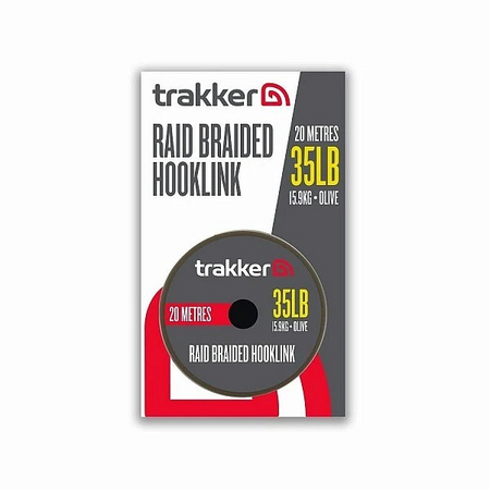 Trakker Raid Braided Hooklink 35lb 20m