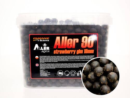 Massive Baits Aller 90 Strawberry GLM 24mm 5kg
