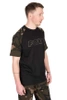 Fox Black Camo Outline Print T-Shirt