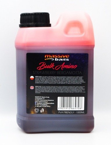 Massive Baits Bulk Amino Strawberry Bergamotta 1000ml