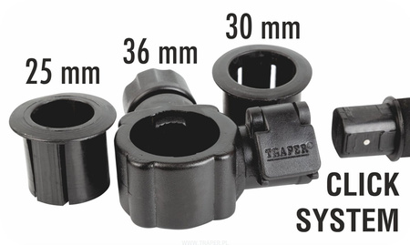 Podpórki GST CLIP do dużej platformy z osłoną (Ø25/30/36mm - 64cm)