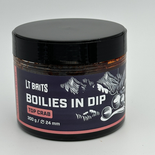 LT Baits Top Crab Boilies in Dip 24mm 300gr