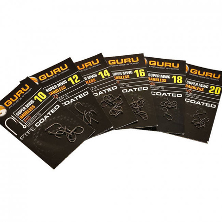 Guru Super MWG Barbed Size 18 PTFE Coated