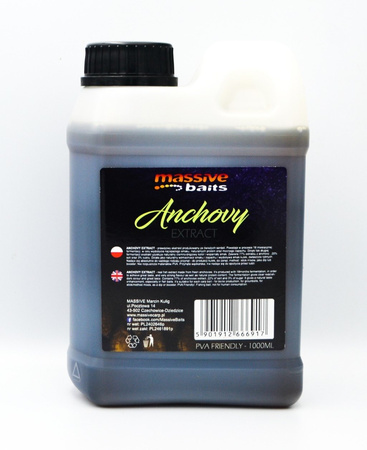 Massive Baits Anchovy Extract Liquid 1000ml