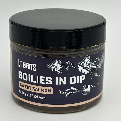 LT Baits Sweet Salmon Boilies in Dip 24mm 300gr