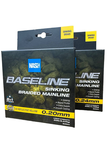 Nash Baseline Sinking Braid UV Yellow 600m