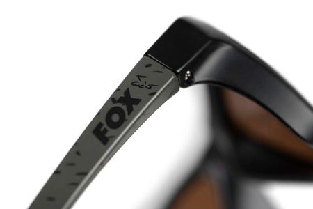 Fox Collection Wraps Black Green Lenses Brown