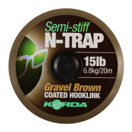 Korda N-Trap Semi Stiff 30lb Gravel Brown 20m